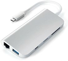 Хаб Satechi USB-C 9 в 1 (ST-TCMM8PAS) Silver