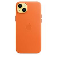 Кожаный чехол Apple для iPhone 14 Plus Orange