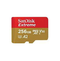 Карта памяти SanDisk Extreme micro SDXC 256Gb UHS-I U3 V30 A2 (190/130 MB/s) Class 10 (SDSQXAV-256G-GN6MN) фото