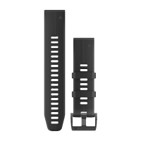 Ремешок сменный QuickFit 22 мм (силикон) черный фото