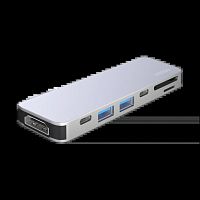 Хаб Deppa USB-C 7 в 1 (73122) Silver