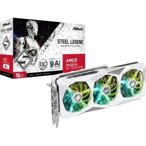 Видеокарта AMD Radeon RX 7900 GRE ASRock Steel Legend OC 16Gb (RX7900GRE SL 16GO) фото 6