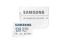 Карта памяти Samsung EVO Plus 128GB MicroSDXC Class 10/UHS-I/U3/130Мб/с MB-MC128KA