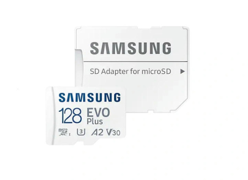 Карта памяти Samsung EVO Plus 128GB MicroSDXC Class 10/UHS-I/U3/130Мб/с MB-MC128KA