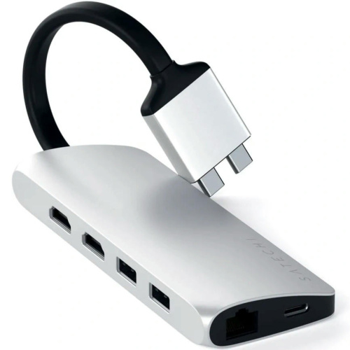 Хаб Satechi USB-C 8 в 1 (ST-TCDMMAS) Silver