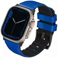 Ремешок Uniq Linus Airsoft Silicone 49mm Apple Watch Rasing Blue (49MM-LINUSRBLU) фото