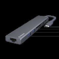 Хаб Deppa USB-C 7 в 1 (73127) Space Gray