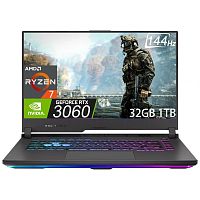 Ноутбук ASUS ROG Strix G15 G513IM, 15.6" FHD 1920x1080 144Hz (AMD Ryzen 7 4800H, 64GB DDR4, 2TB SSD , GeForce RTX 3060 6GB, Windows 11)