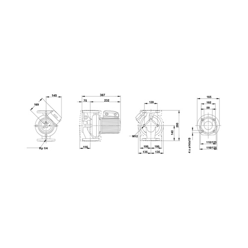 Насос циркуляционный Grundfos UPS 50-120 F (3x380) фото 4