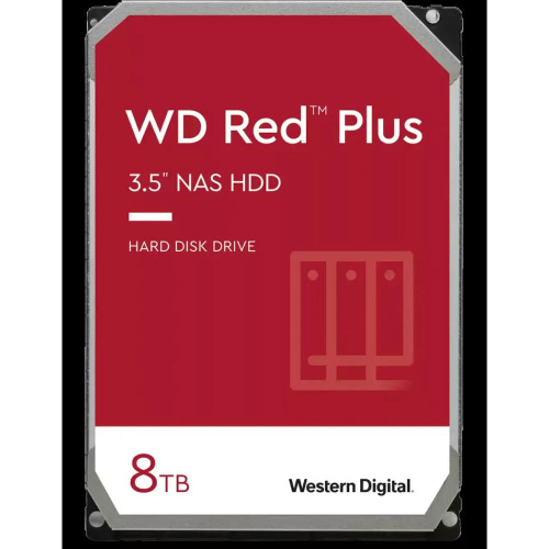 Жёсткий диск 8Tb SATA-III WD Red Plus (WD80EFZZ)