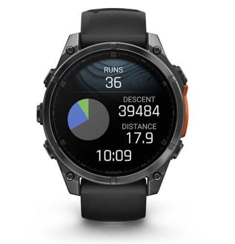 Умные часы Garmin Fenix 8, 47 мм, AMOLED, Slate Gray with black silicone band фото фото 10