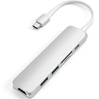 Хаб Satechi USB-C 6 в 1 (ST-SCMA2S) Silver