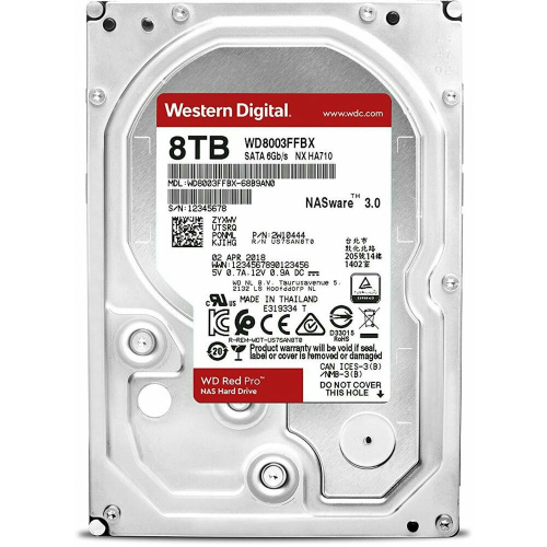 Жёсткий диск 8Tb SATA-III WD Red Pro (WD8003FFBX/WD8005FFBX)