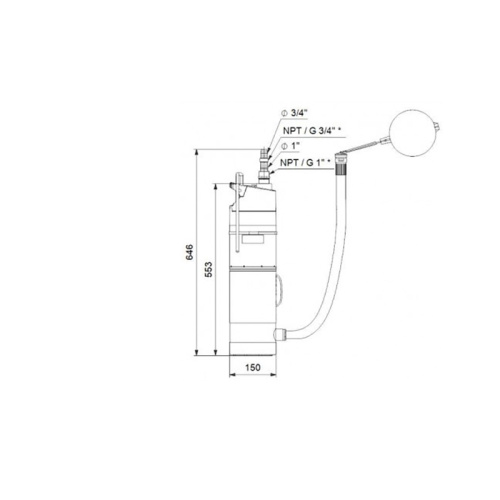 Насос колодезный Grundfos SBA 3-45 AW фото 3