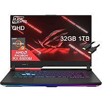 Ноутбук ASUS ROG STRIX G513QY-SG15 / 15.6" / AMD Ryzen 9-5980HX / 32GB RAM / 1TB SSD / AMD Radeon RX 6800M 12 GB