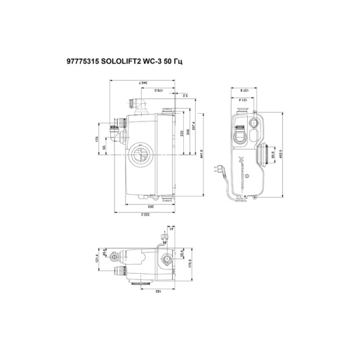 Установка канализационная Grundfos SOLOLIFT 2 WC-3 фото 4