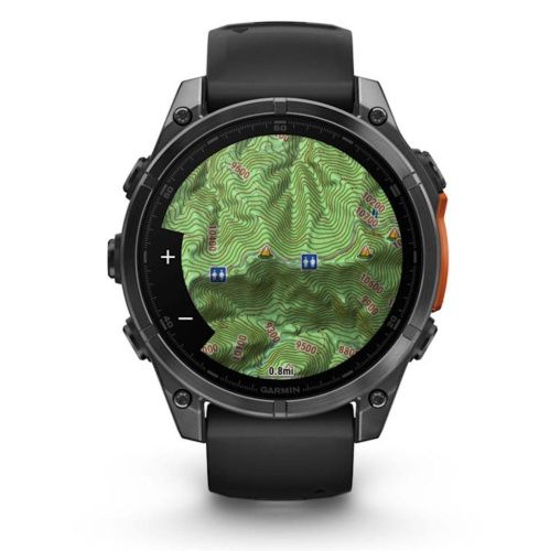 Умные часы Garmin Fenix 8, 47 мм, AMOLED, Slate Gray with black silicone band фото фото 5