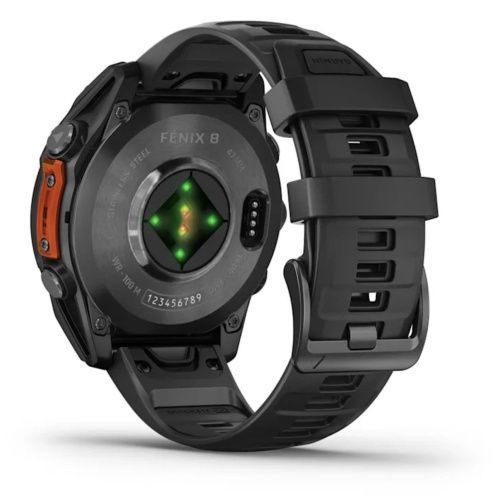 Умные часы Garmin Fenix 8, 47 мм, AMOLED, Slate Gray with black silicone band фото фото 7