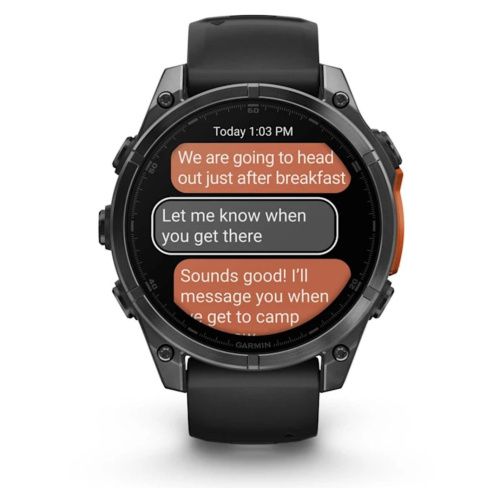 Умные часы Garmin Fenix 8, 47 мм, AMOLED, Slate Gray with black silicone band фото фото 9