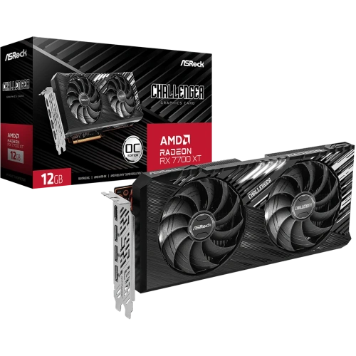 Видеокарта AMD Radeon RX 7700 XT ASRock Challenger OC 12Gb (RX7700XT CL 12GO) фото 6
