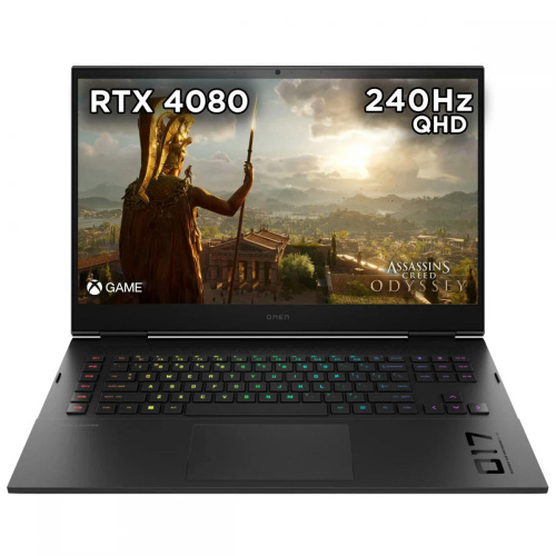 Ноутбук HP Omen 17-ck2002nr 17.3" 2560x1440 240Hz IPS (Intel Core i7-13700HX, 16GB DDR5, 1TB SSD, NVIDIA GeForce RTX 4080, Windows 11)