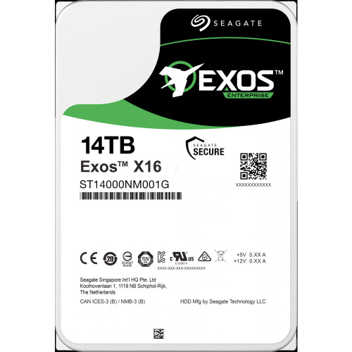 Жёсткий диск 14Tb SATA-III Seagate Exos X16 (ST14000NM001G)