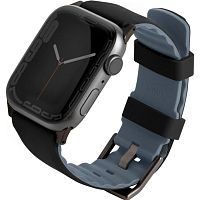 Ремешок Uniq Linus Airsoft Silicone 45mm Apple Watch Black (45MM-LINUSBLK) фото